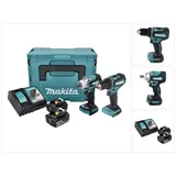 Makita DLX2452TJ inkl. 2 x 5,0 Ah + Ladegerät + MAKPAC