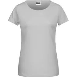 Damen Basic T-Shirt - Farbe grau - Größe XXL