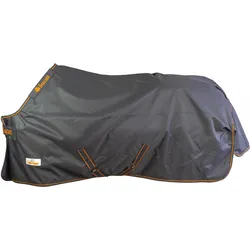 Weidedecke 1200D IRISH TURNOUT grau/orange 165 CM