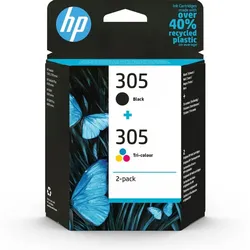 Hp Originals 305 Schwarz Und 3 Farben 2er-Pack Tintenpatronen