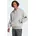 Essentials Loose Fit 3 Bar Logo French Terry Kapuzenpullover Medium Grey Heather Black M