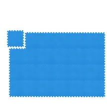 Relaxdays 72 x Bodenschutzmatte Fitness Blau