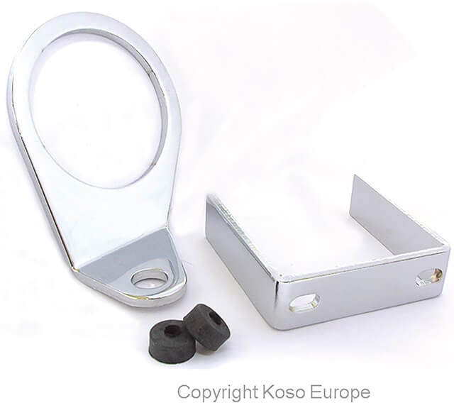 KOSO Halter für 55mm D-Typ Instrumente, silber