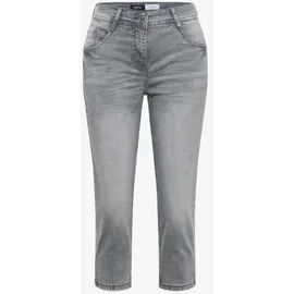 Cecil 3/4 Slim Leg Jeans im Casual Fit - Grau