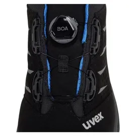 Uvex Halbschuh schwarz/blau uvex 2 trend, S1P BOA, EU-Schuhgröße: 40