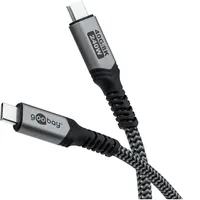 goobay USB-C 0,5 m Schwarz/Grau