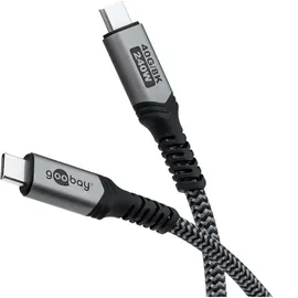 goobay USB-C 0,5 m Schwarz/Grau