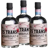 3 x Kombinat Wodka 0.5l (40%Vol) No. 5781 Vodka Spar-Set Transitwodka F5 Transit