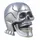 vogler joh. vogler gmbh Bleistiftspitzer Totenkopf Metall Schädel mit beweglichem Kiefer • präziser Pencil Sharpener für Schule & Büro • stabile Verarbeitung • einzigartiges Horror-Design, zinnfarben, 6×5×4 cm