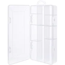 InLine Kleinteilebox 10 Fächer 206x107x33 mm Transparent