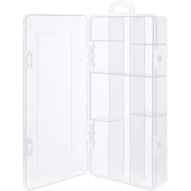 InLine Kleinteilebox 10 Fächer 206x107x33 mm Transparent