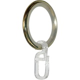 GARESA Gardinenring »Ring mit Haken«, (20 St.), für Durchmesser bis 20mm, einfache Montage, grau