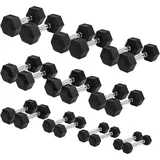 Sport-Thieme Kompakthantel-Set Gummi Hex Kurzhantel 1–10 kg
