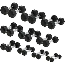 Sport-Thieme Kompakthantel-Set Gummi Hex Kurzhantel 1–10 kg