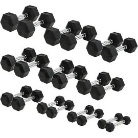 Sport-Thieme Kompakthantel-Set Gummi Hex Kurzhantel 1–10 kg