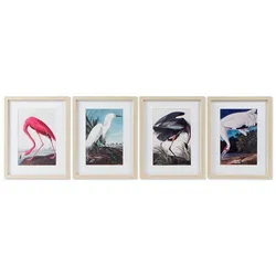 Bild DKD Home Decor Fugl Orientalisch (35 x 2 x 45 cm) (4 Stück)