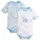 Playshoes Schnizler Body 1/4-Arm 2er Pack Elefant in bleu | Gr.: 74/80