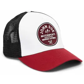 John Doe JDM Kappe rot schwarz/weiß Einheitsgröße