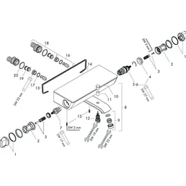 Hansgrohe Ecostat Select Thermostat-Wannenbatterie (13141000)