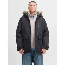 JACK & JONES Regular Fit Parka mit Kapuze Modell 'CHARLIE', Black, S