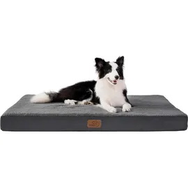 Hundebett Orthopädisch 128 x 80 cm braun