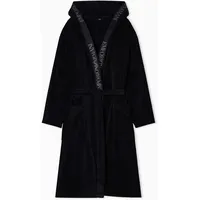 Emporio Armani Sponge Bathrobe Bademantel - Black - L