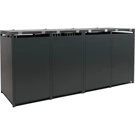 MCW Mülltonnenverkleidung O67 122 x 264 x 84 cm anthrazit