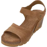 Panama Jack Damen Valley Wedge Sandal, Cuero B2, 39 EU - 39 EU