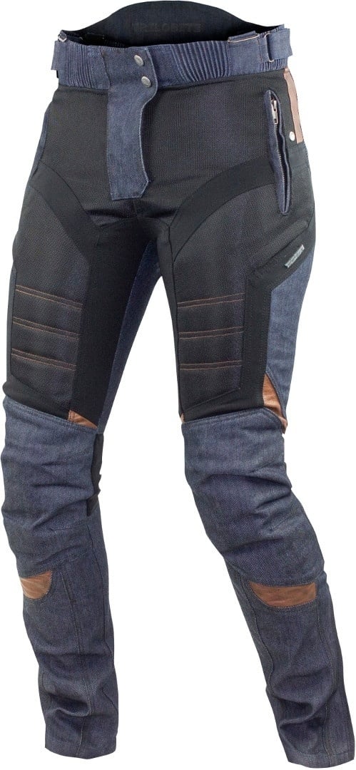 Trilobite Airtech Textiel broek voor damesmotorfiets, zwart-blauw, 30 32 Voorvrouw