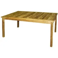 Lex Klassischer Premium Teak Tisch Gartentisch 150 x 80 x 75 cm Teak