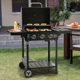 Royal Gourmet Gasgrill 3 Brenner schwarz