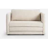 Schlafsofa Hazel, Cordsamt Ecru 1-Sitzer