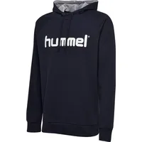 Hummel MÄNNLICH HMLGO Cotton Logo Hoodie Kapuzenpullover, Marine, S