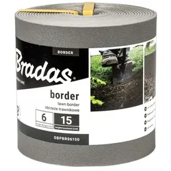 Rasenkante Beeteinfassung BORDER 6m/15cm grau 7576