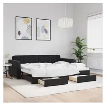 vidaXL Tagesbett 90 x 190 cm Schwarz