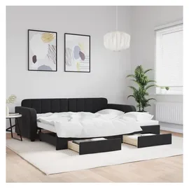 vidaXL Tagesbett 90 x 190 cm Schwarz