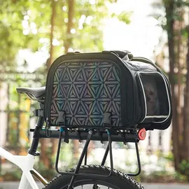 ROCKBROS Transport-Fahrradtasche für Katzen und Hunde schwarz