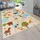 KADIMA DESIGN Kinderteppich waschmaschinenwaschbar Safari‐Straßen in Mehrfarbig | Gr.: 80 x 150 cm