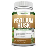 FLOHSAMENSCHALEN KAPSELN - 1450mg Portion - 240 Kapseln - Premium Flohsamenfaser Supplement - Hilft bei Verstopfung, Verdauung und Gewichtsabnahme - 100% natürliche lösliche Faser