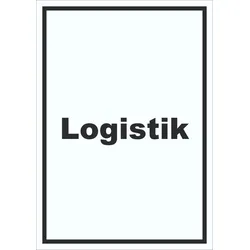 Logistik Schild mit Text Transport Versand hochkant A1 (594x841mm)