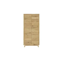 Smart Kleiderschrank Oslo 104 x 209 x 62 cm Holzfarben