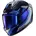 Integralhelm Violett/Blau/Hellgrau L