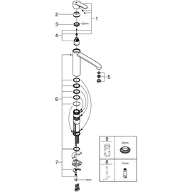 Grohe Eurostyle Cosmopolitan chrom 31124002
