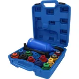 BRILLIANT TOOLS MASTER Öl-Einfülltrichter-Satz mit drehbarem Winkelarm, 15-tlg