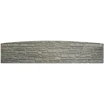 Beckers Betonzaun Betonzaun-Bogenplatte 200 x 45 cm grau