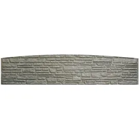 Beckers Betonzaun Betonzaun-Bogenplatte 200 x 45 cm grau