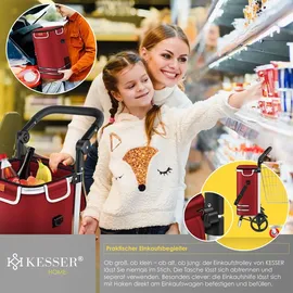 Kesser Einkaufstrolley rot 56L
