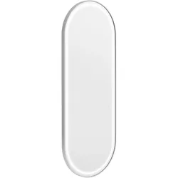 physa Friseurspiegel - LED-Beleuchtung - extra flach - oval - silbern - 180 x 70 cm PHY_SM_03