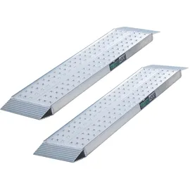 Trutzholm Auffahrrampe 150 cm 540 kg klappbar Aluminium perforiert silber 2 St.