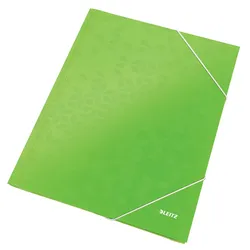 LEITZ Eckspannermappe Wow A4 Karton grün